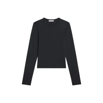 Helmut Lang Long Sleeved Slim Logo T Shirt