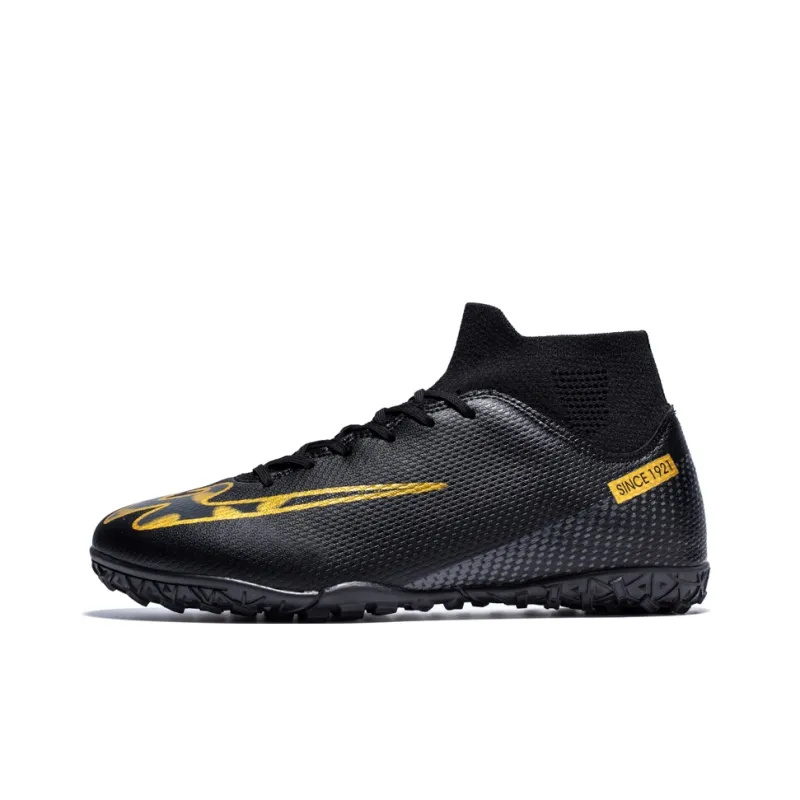Binary Soccer Shoes Unisex High Top Gold-0