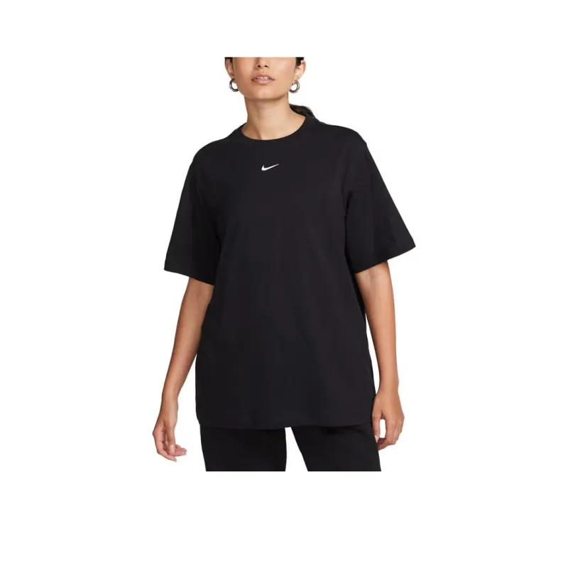 Nike Sportswear Women's Logo Crewneck Loose Fit T-Shirt Black-0