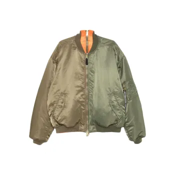 Vetements X Alpha Industries Double Zip Bomber Jacket
