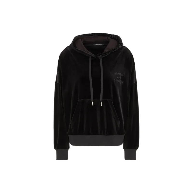 ARMANI EXCHANGE Long Sleeved Drawstring Hoodie-0
