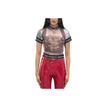Ottolinger Mesh T Shirt 'Dirndl Print'