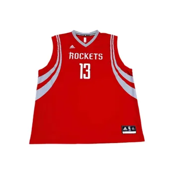 Adidas x NBA Harden Houston Rockets Basketball Jerseys Unisex Red