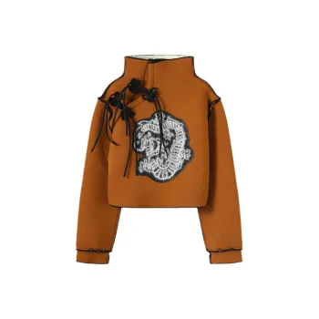 MINNANHUI Sweatshirt Women's Brown