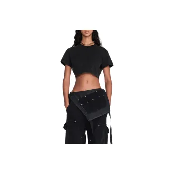 DION LEE SS24 Regular T Shirt Women's WASHED BLACK/Washed Black