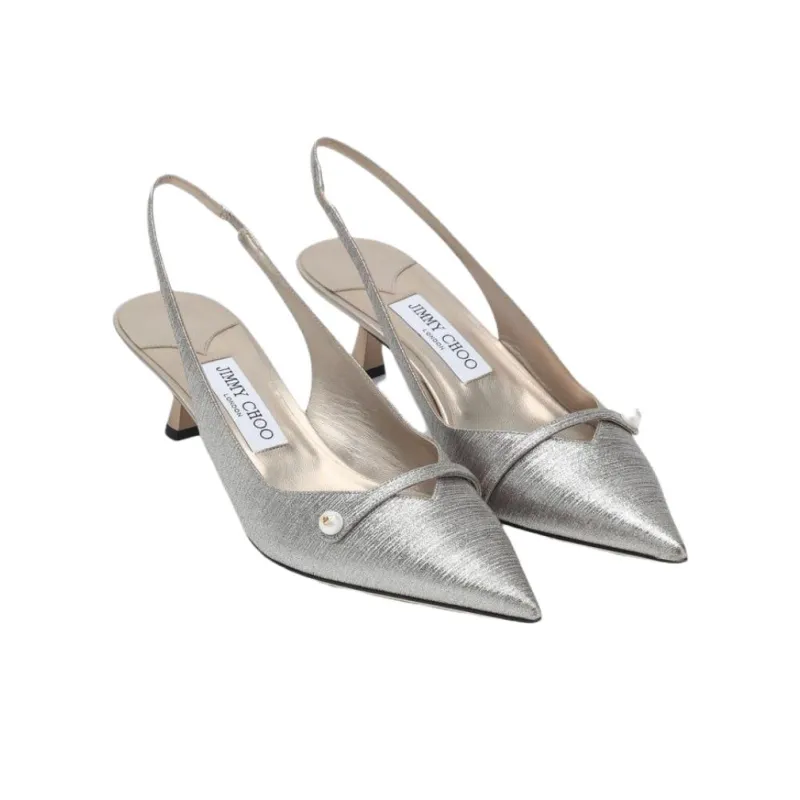 Jimmy Choo Slim Heel High Heels 4.5cm Women's Gray-2