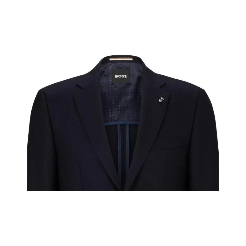 HUGO BOSS Single-breasted Virgin-wool Blazer-1