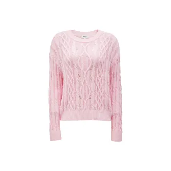 ONLY Knitwear Women's Pink Floral Honey Pink Nectar