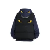 Black+Navy Blue Fleece-Lined