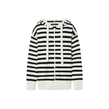 MO&CO Knitwear Women's Black White Stripes