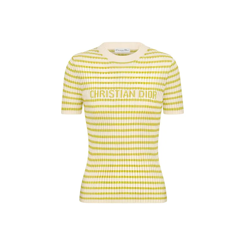 DIOR T-Shirts Women's Yellow-0