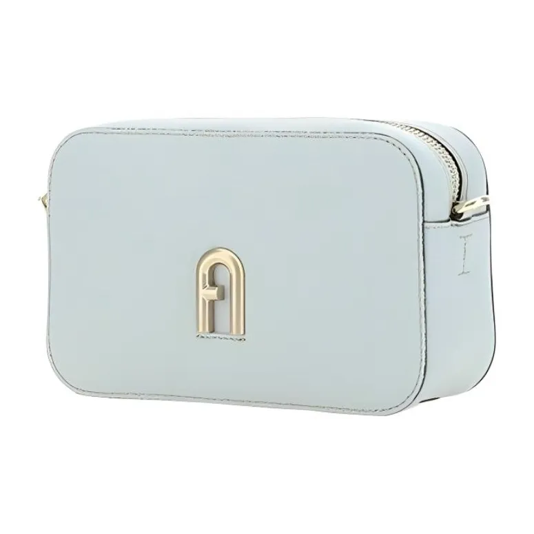Furla Primula Leather Shoulder Bag, Crossbody Bag Mini Women's Blue-1