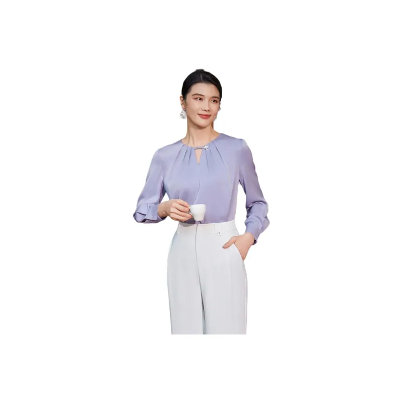BBLLUUEE Shirt Women's Mist Purple-0