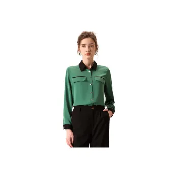 FENHONGMALI Shirt Women's Black Green