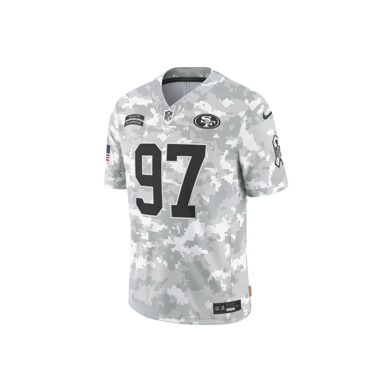 Nike Nick Bosa San Francisco 49ers Salute To Service Men's Nike Dri FIT Nfl Limited Jersey-0