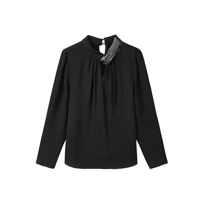 Yu Qianwen Shirts Women's Black-0
