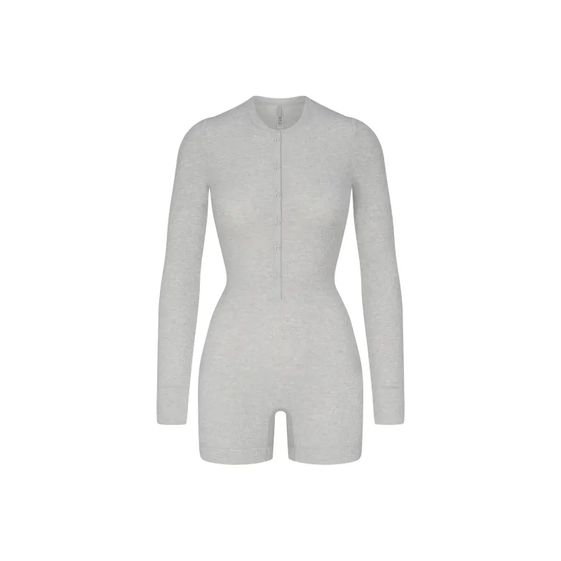 Skims Bodysuits Women's LIGHT HEATHER GREY/Light Heather Gray-0