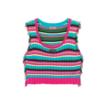 CHUU Knitwear Women's Rainbow Stripes
