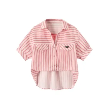 EICHITOO Shirt Women's Pink Stripes