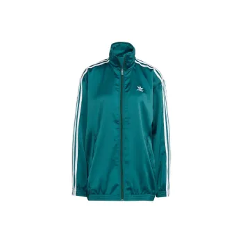 Adidas Originals Loose Satin Track Top Jackets & Coats Women's Green