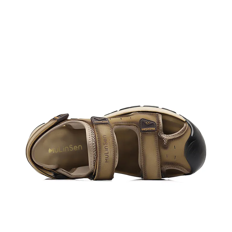 Mulinsen Beach Sandals Men Gray/Khaki-6