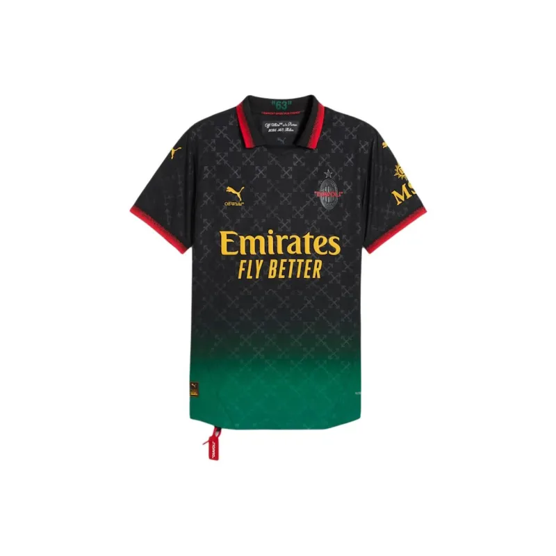 OFF WHITE X PUMA Ac Milan Authentic Jersey-0