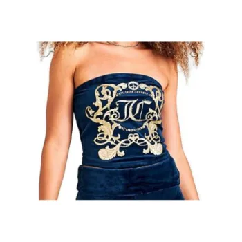 Juicy Couture Strapless Tops Women's Blue