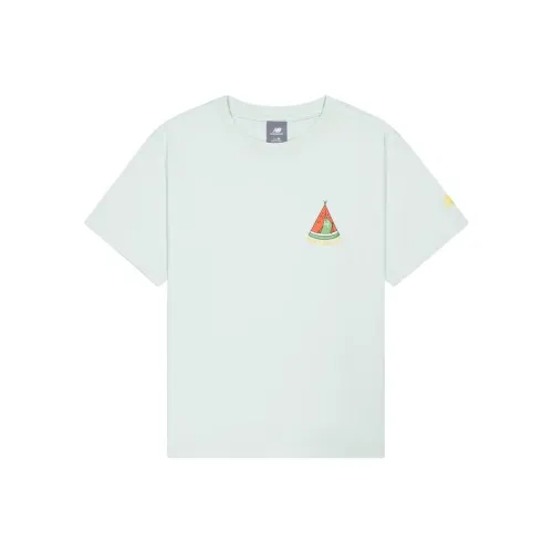 New Balance Drop Shoulder Sleeve T Shirt Women's Light Blue