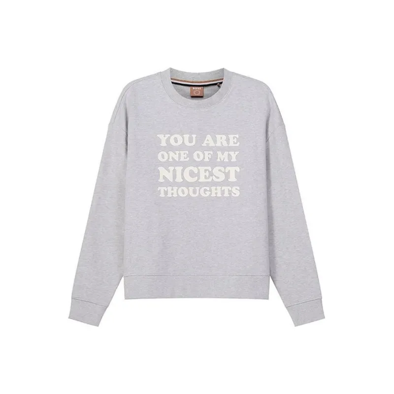 HUGO BOSS Sweatshirts Women's Gray-0