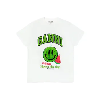 GANNI T Shirts Women's Bright Pure White