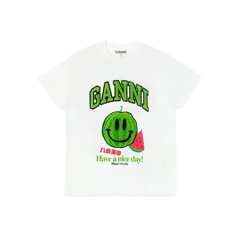 GANNI T Shirts Women's Bright Pure White-0