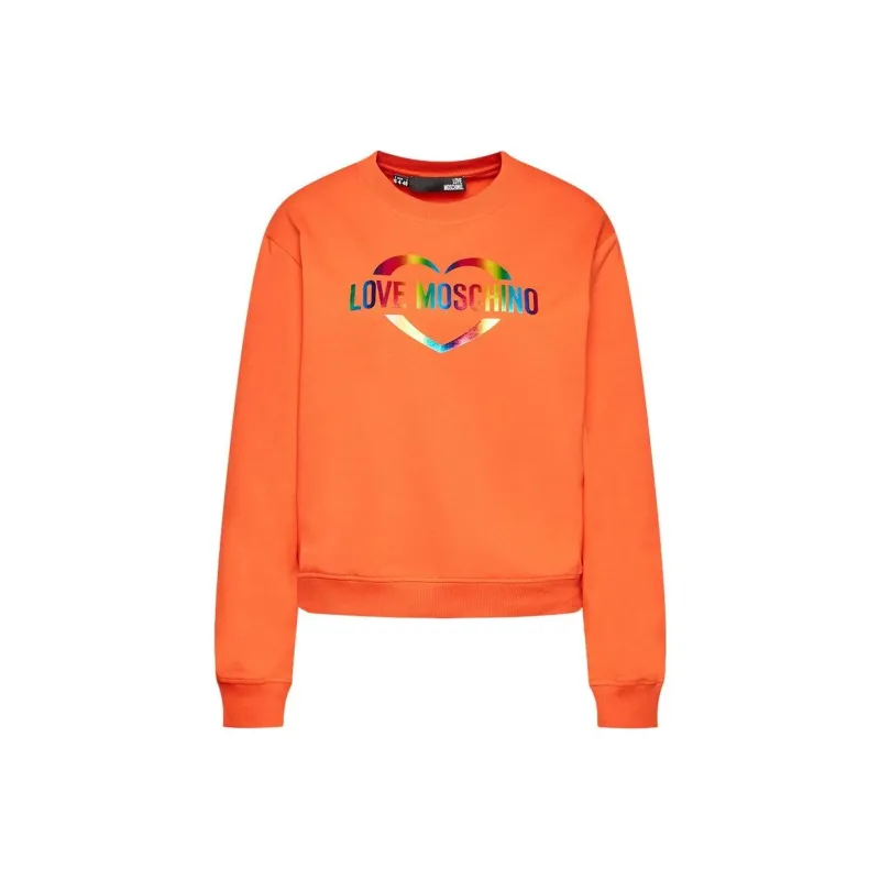 LOVE MOSCHINO Sweatshirts Women's Orange-0