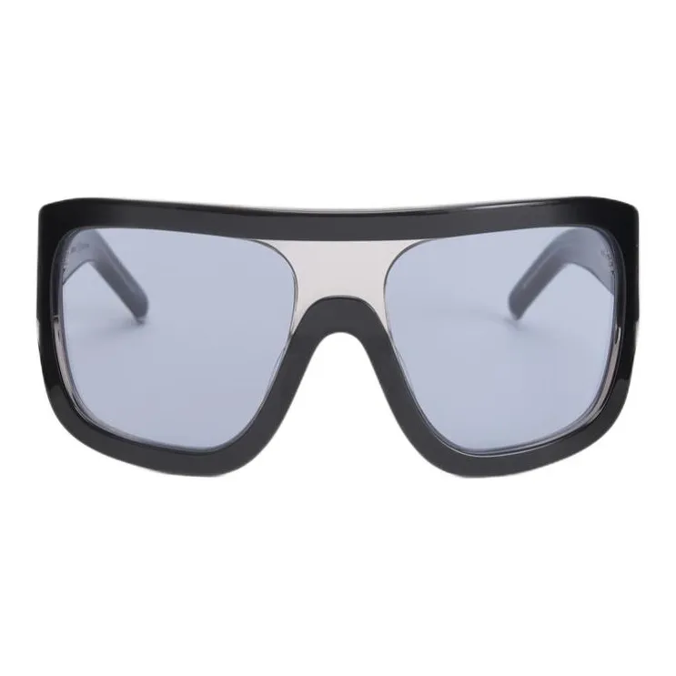 ZARA Acetate PCTG Irregular Shape Sunglasses Men's Black-1