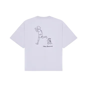 New Balance SS24 Drop Shoulder Sleeve T Shirt Women's Purple