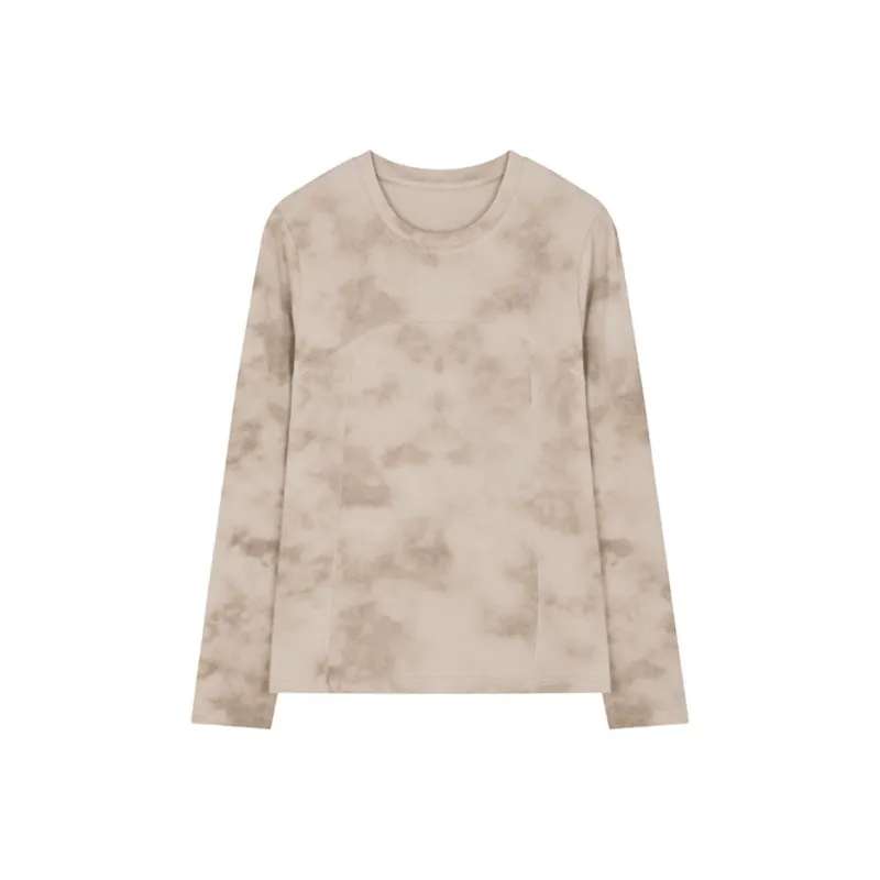 IHIMI T Shirt Women's Floral Camel-0