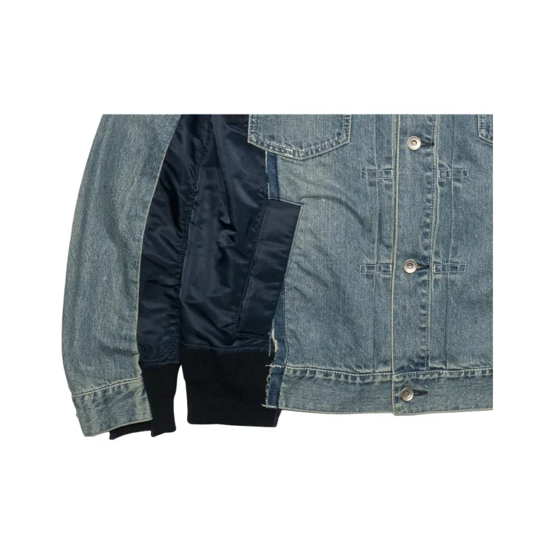 Sacai FW23 Denim Jacket Men's Blue-3