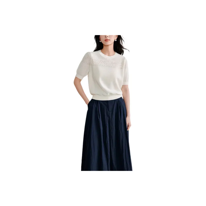 Inman SS24 Knitwear Women's Pearl White-0