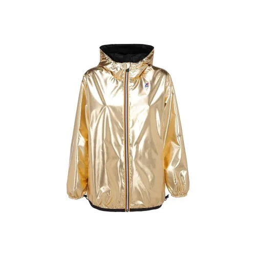 FENDI x K-Way Jackets Coats Women's Gold