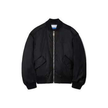 OFF WHITE Ny Gab Zip Up Bomber Jacket