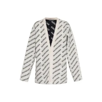 Balenciaga Mini Allover Logo Cardigan