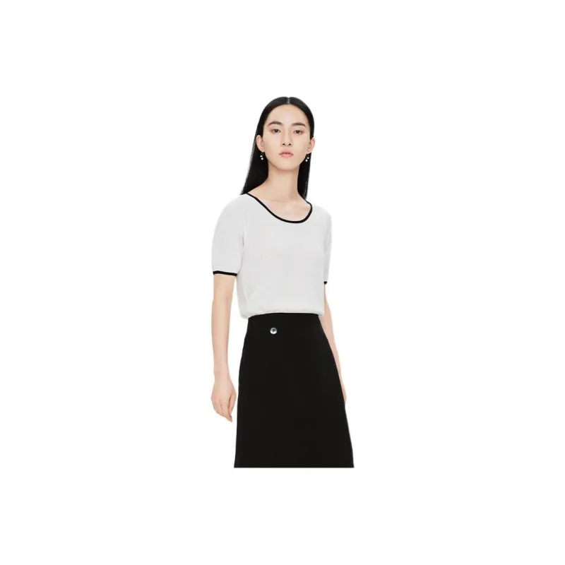 TKY SHOP T Shirt Women's Black White-0