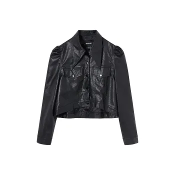 SEENFAAN Loose Fit Jacket Women's Black