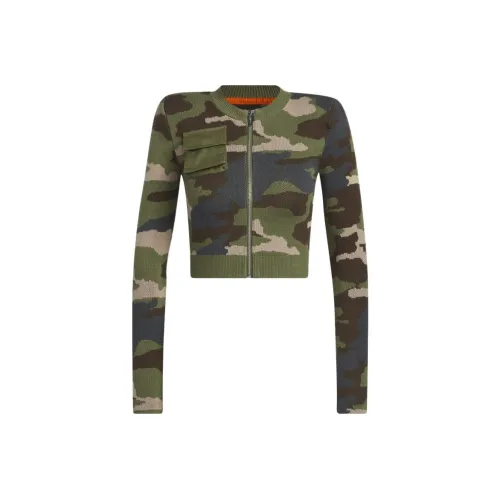 Adidas Ivy Park Ribbed Long Sleeve Top Aop Camo