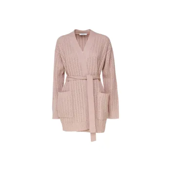 MaxMara Balzac Belted Long Sleeved Cardigan