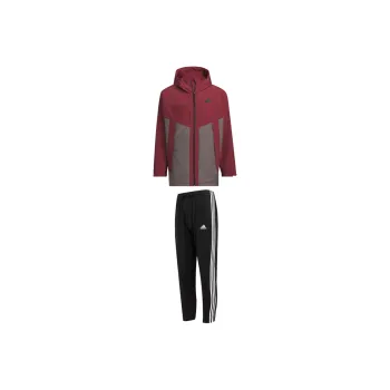 Adidas Casual Sportswear Men Red Coat+Black Pants