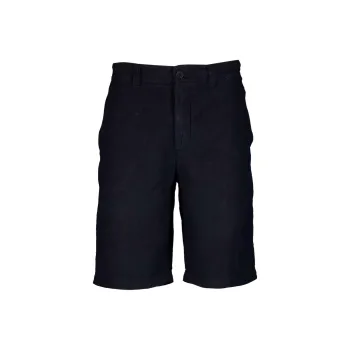 120% LINO Mid rise Linen Bermuda Shorts