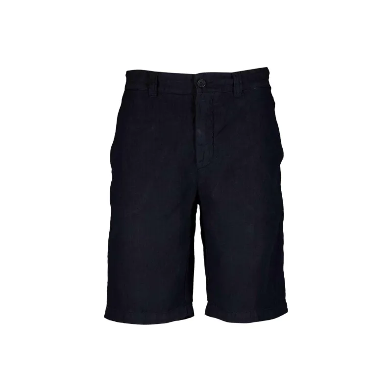 120% LINO Mid rise Linen Bermuda Shorts-0