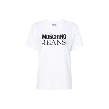 MOSCHINO Jeans Logo Printed Crewneck T Shirt