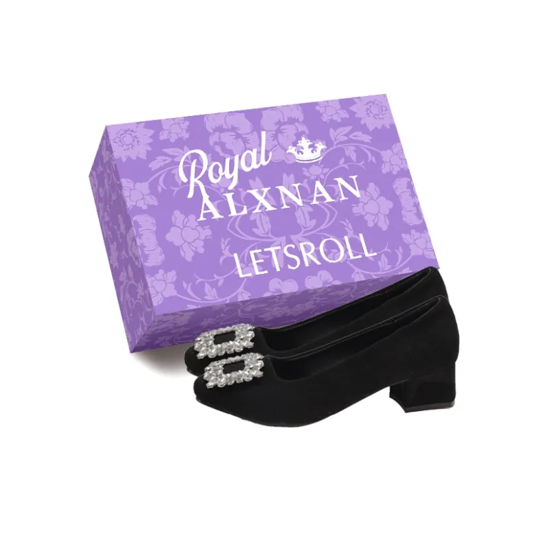 Alxnan High Heels Women's Black Box-4