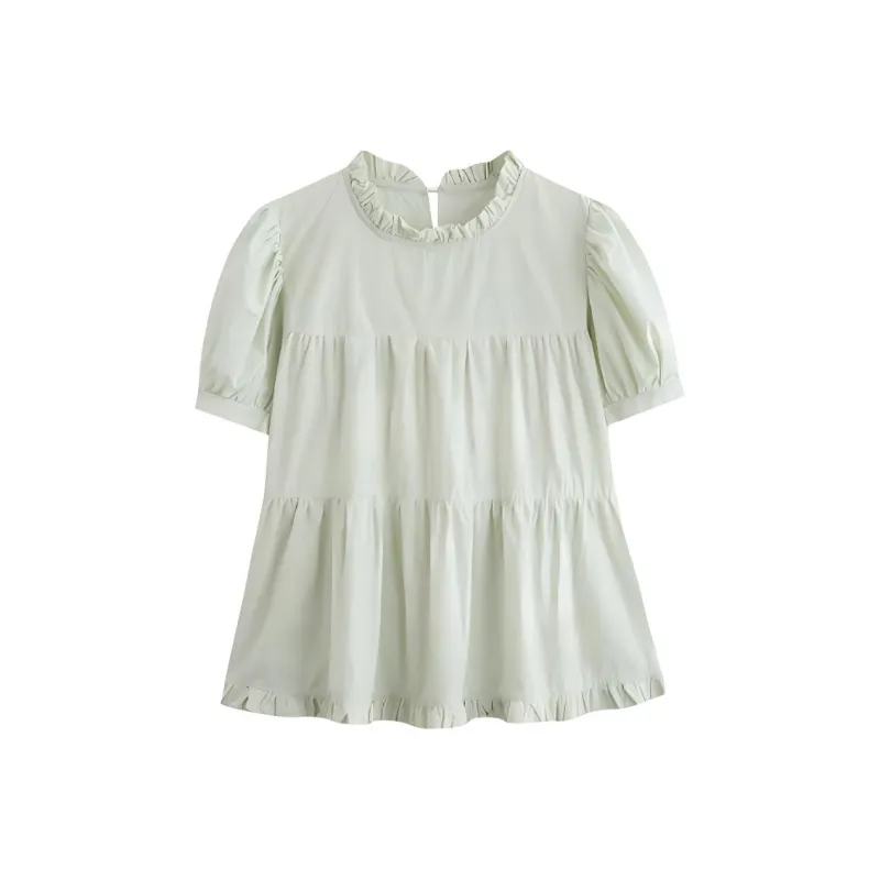 HUASJ Shirts Women's Mint Green-0